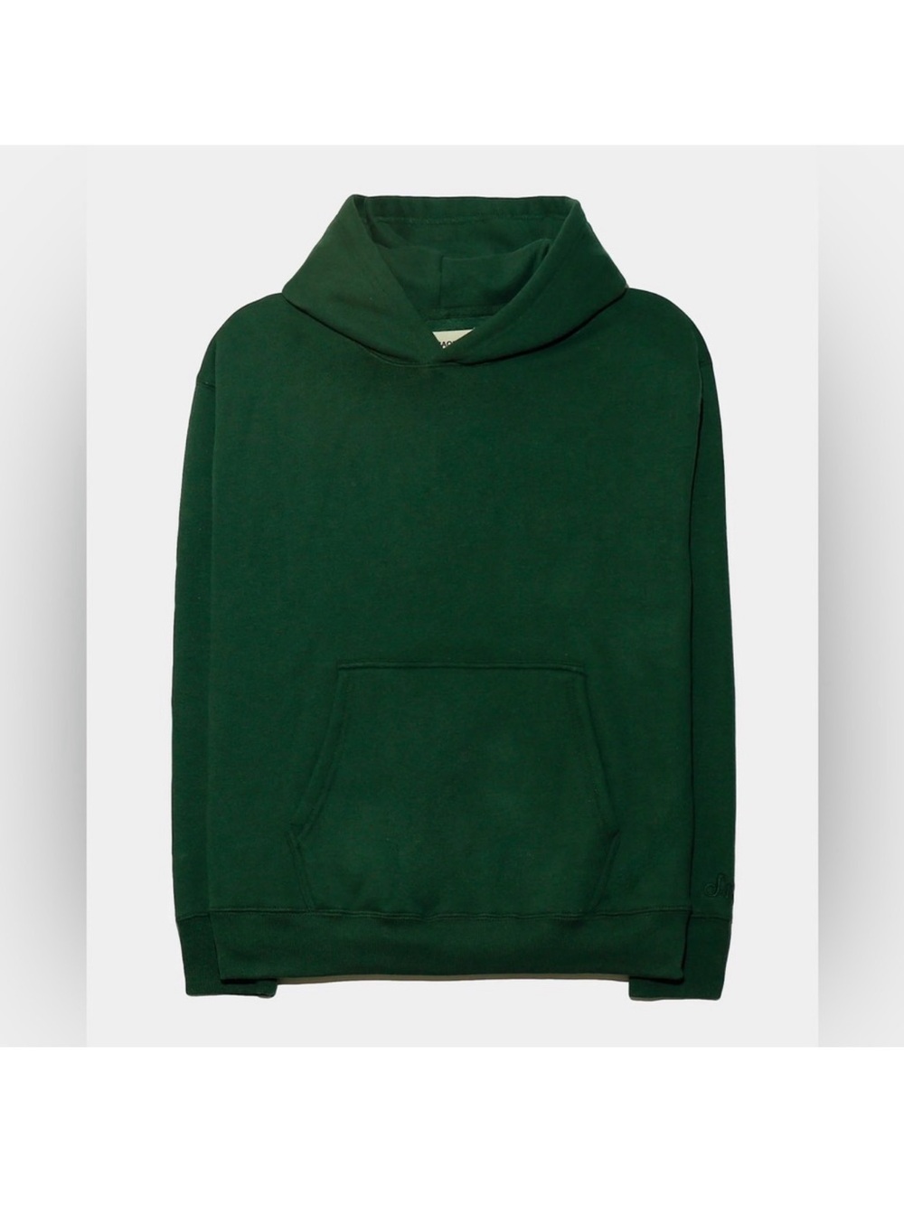 Men's Dark Green Pullover Hoodie - Lightweight Everyday Sweatshirt